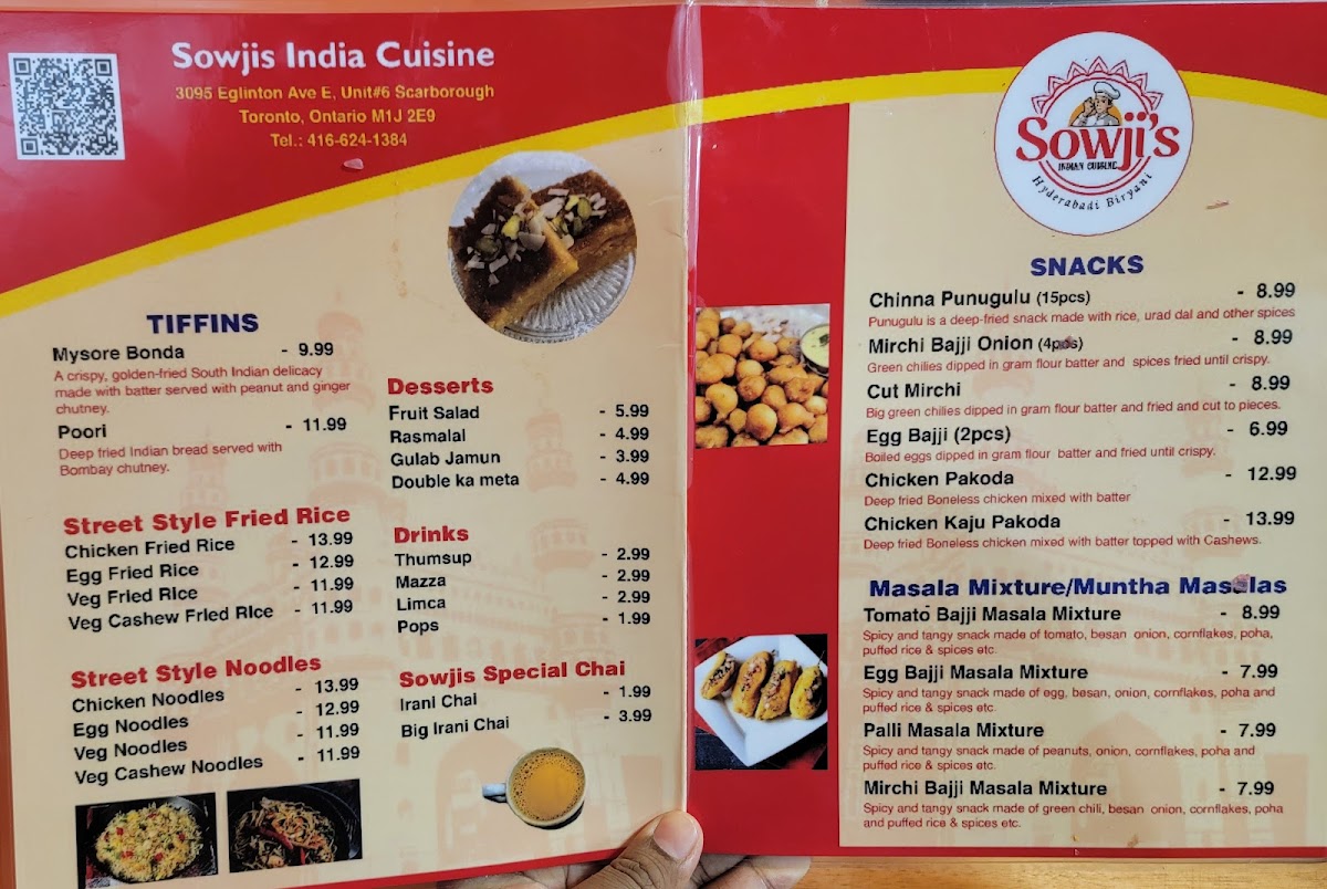 Sowjis Indian Cuisine Menu - Image 3